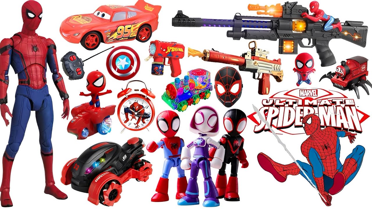 Marvel Toy Series Unboxing, Popular Spider-Man Toy Car, Marvel Popular Action Toy Gun