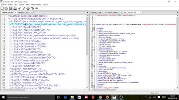 Ejemplo de validación cruzada XML - DTD , XML - XSD