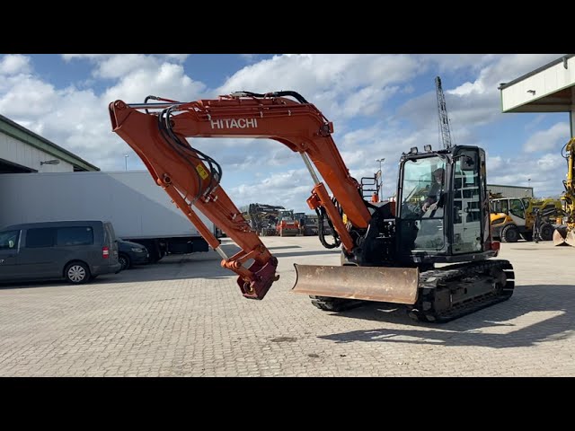 BAUMA GMBH Hitachi ZX85 USB-6 s/n 110970 testrun - YouTube