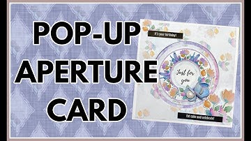 Pop-up aperture card. Easy, fun and quick to make...