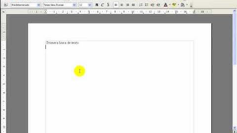 Comenzando con Write/OpenOffice Write/AulaFacil.com