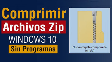 Archivos ZIP: Como Comprimir archivos ZIP sin programas en pc Windows 10 2025
