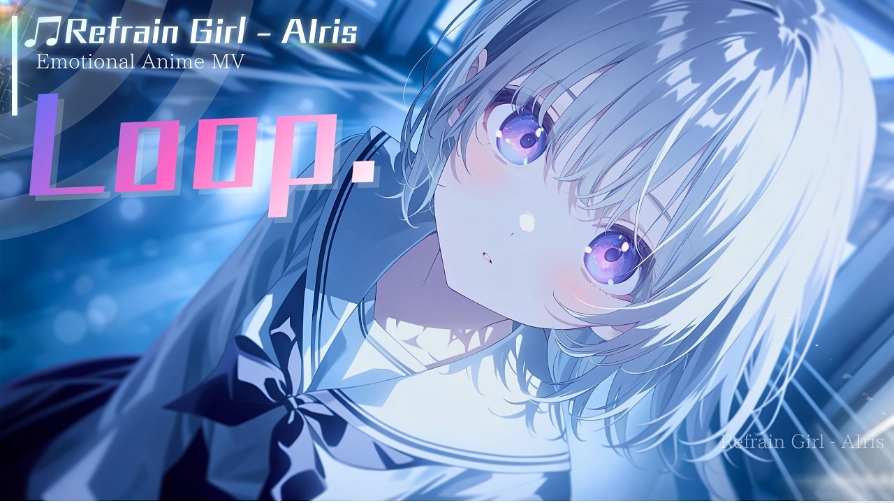 【アニメMV】Loop. / 女性ボーカル【Lyric Video】– Anime J-Pop BGM / Refrain Girl - AIris