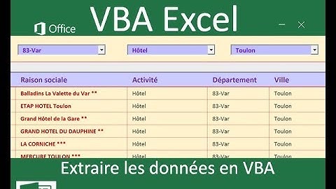 Extraction multicritère de données en VBA Excel