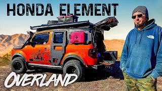 INSANE Converted HONDA Element Fully Kitted Overland Camper For Family Car Camping  Sleeps 4