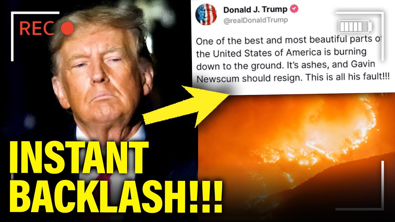 Trump BLASTED for RESPONSE to Fires