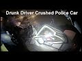 Cruiser Catches Fire after being Struck by a Drunk Driver