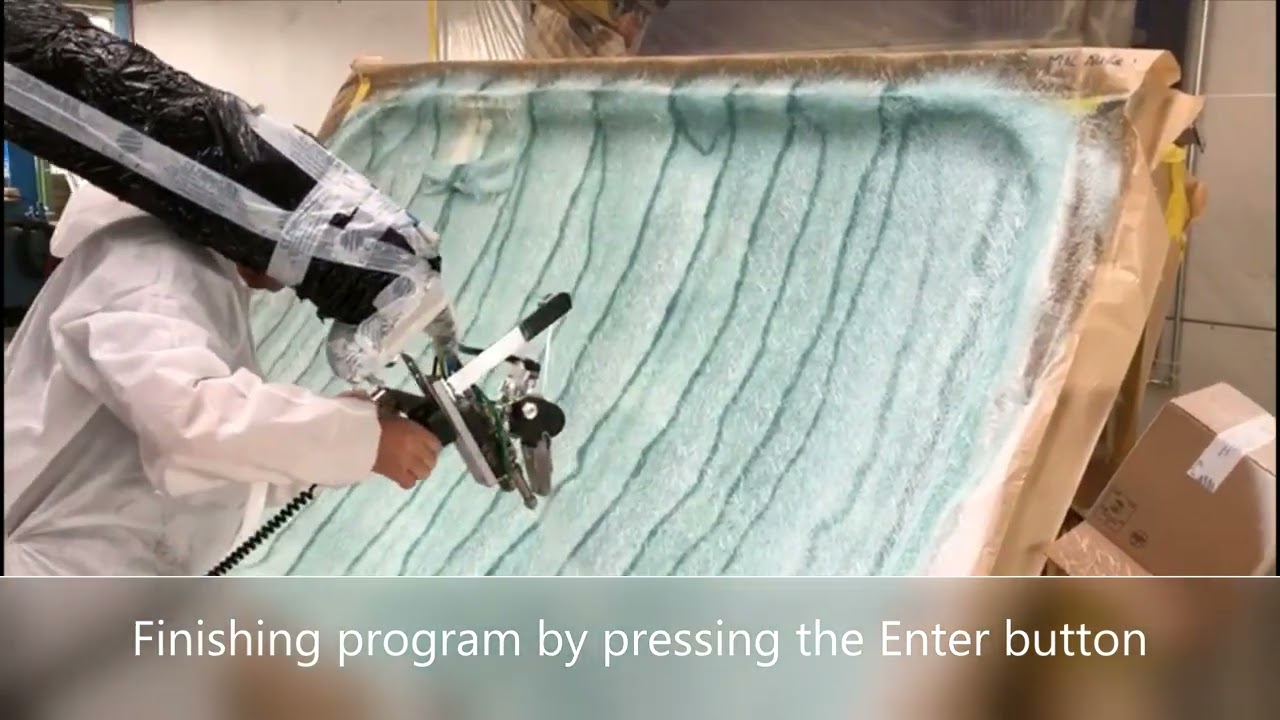 Epistolio MRK Robot applying Fiber Glass