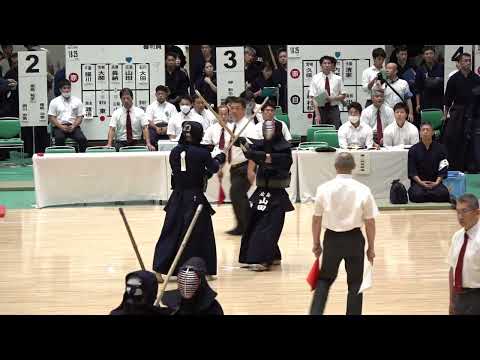 【男子2回戦】山田翔（広島）×國友錬太朗（福岡）【令和5年度全国警察剣道選手権大会】2023年9月5日・日本武道館