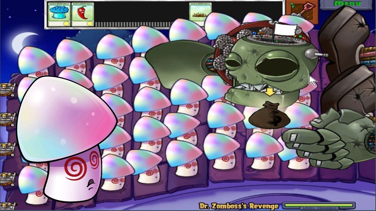 999 Hypno Shroom vs Dr. Zomboss Plants vs Zombies - YouTube