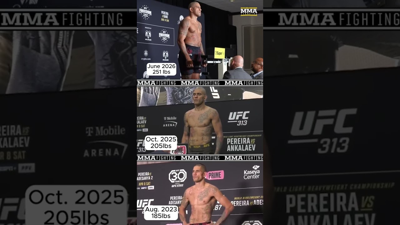 Alex Pereira's CRAZY journey from middleweight to HEAVYWEIGHT at UFC White House | MMA Fighting