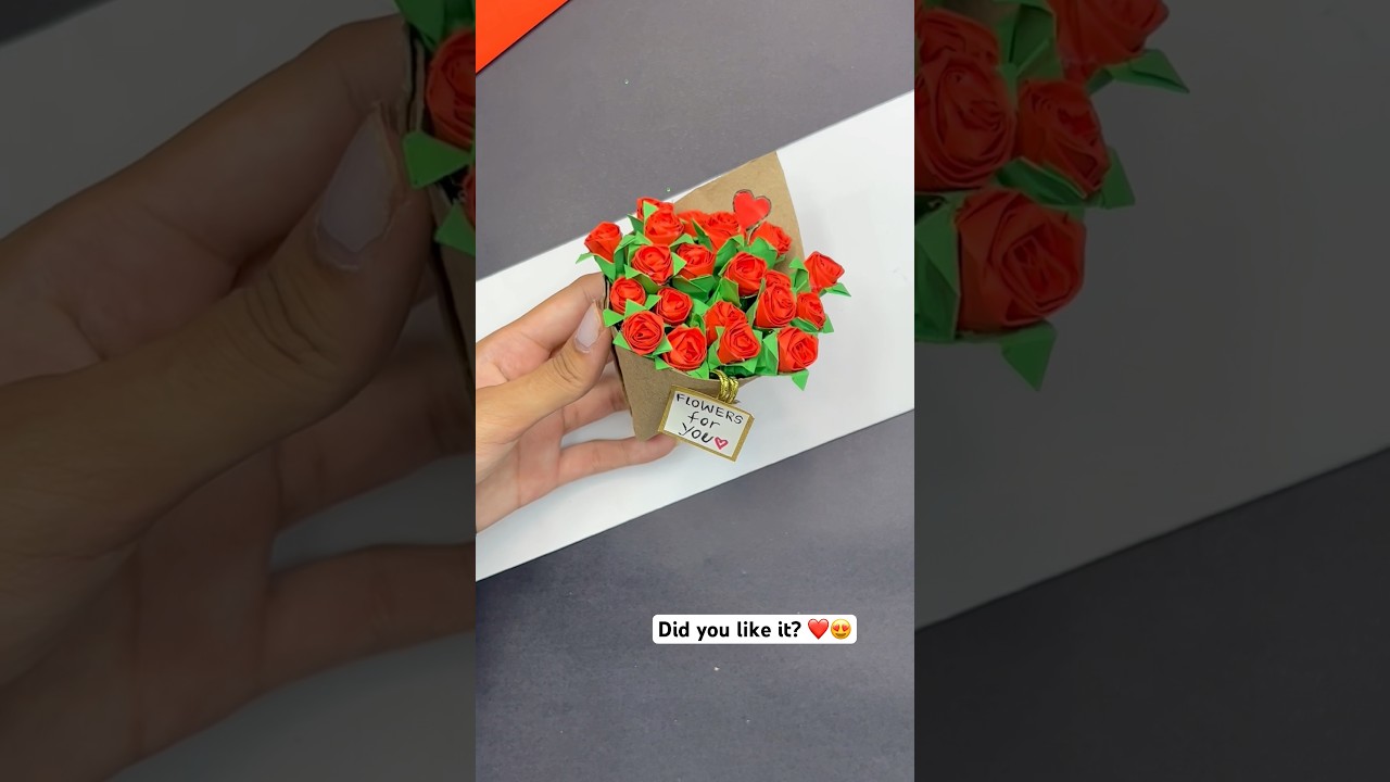 DIY Mini Roses Bouquet 🌹❤️ 