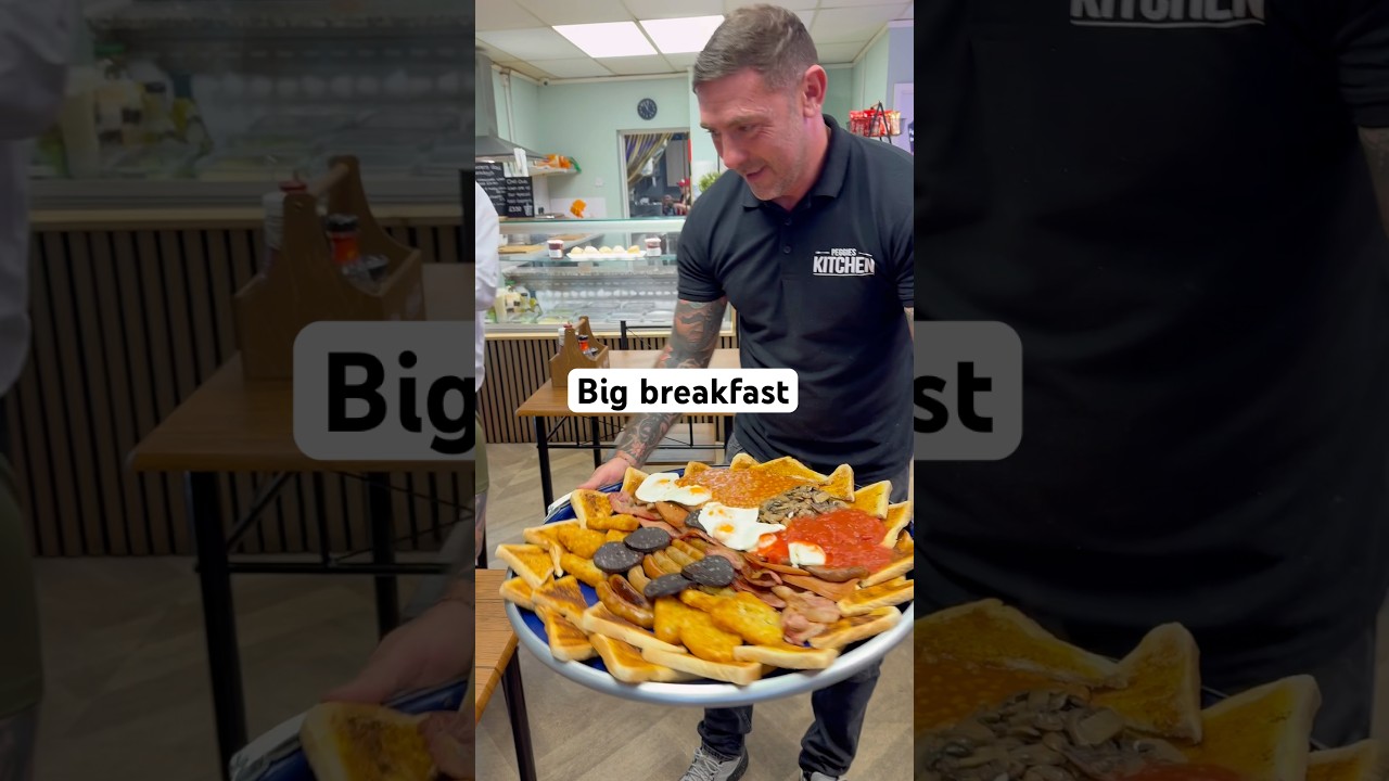 Пытаюсь съесть самый большой завтрак в Манчестере!😬 