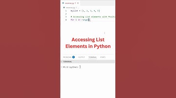 Access List Elements with Positive Index | Python Trick