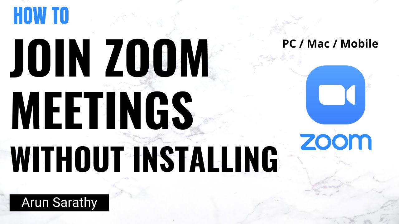 How to Join Zoom Meetings Without Downloading or Installing the Software