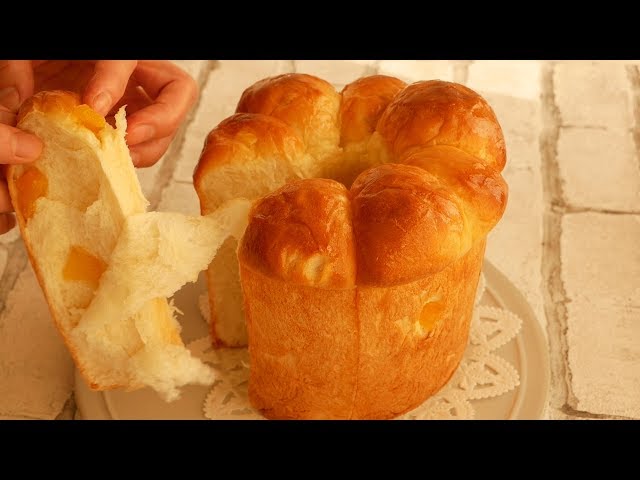 シフォン型でふわふわ～柔らかすぎる林檎ミルクパン♪ | Soft and Fluffy  Apple & Milk Bread