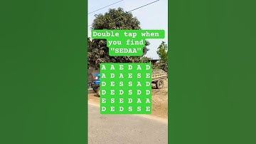 Observation Visual Test: 5 Seconds For You To Spot:SEDAA. Try Your Skills!  #search #puzzle #shorts