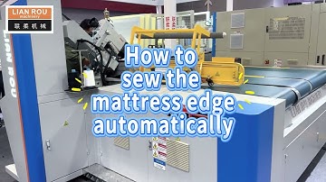 Automatic Tape Edge Machine | Edge Banding | Quilt Machine #mattresscover #manufacturing #mattress