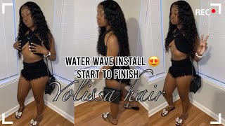 CURLY wig install Start to Finish 😍 Ft Yolissa hair