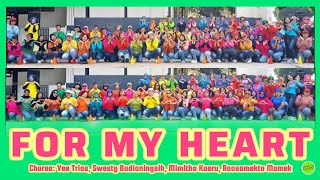 FOR MY HEART | Line Dance | Choreo: Vee Trias, Swesty Budianingsih, Mimitha Kaeru, Roosamekto Mamek