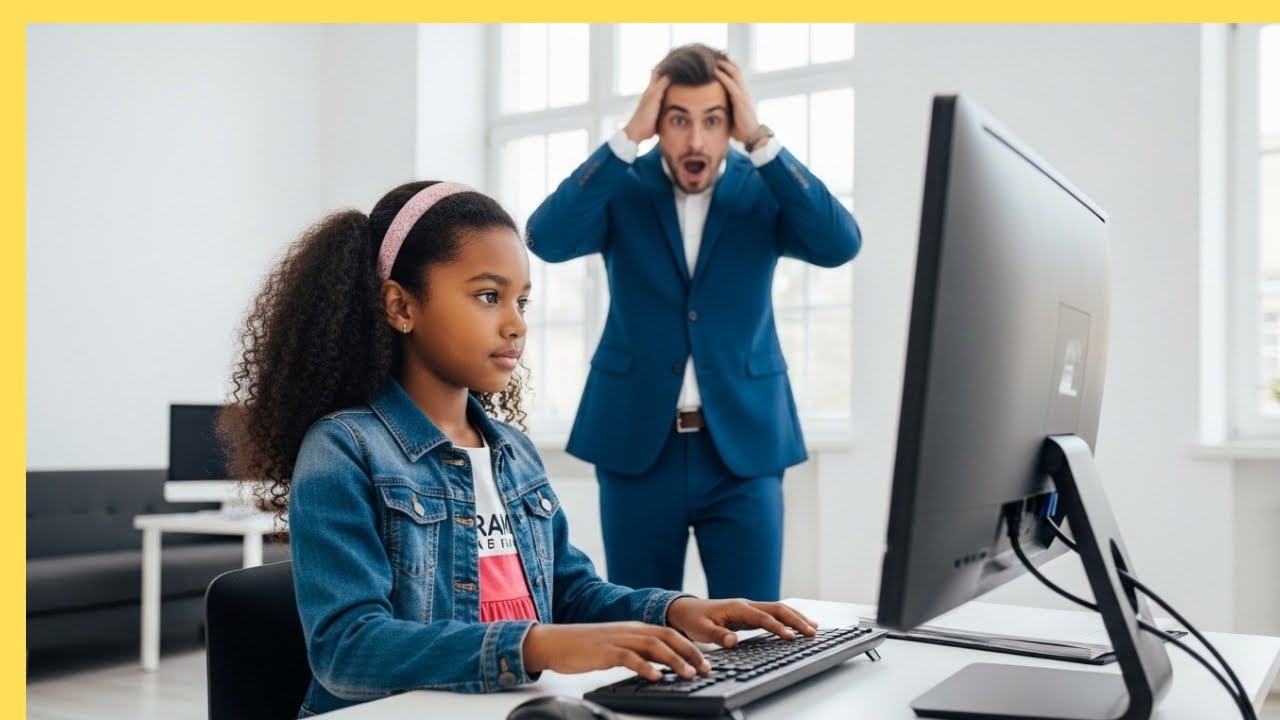 “WHO GAVE HER ACCESS?!” Billionaire Furious After Finding A Black Girl On His Computer—Then He Sees…