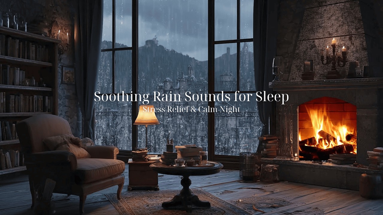 Soothing Rain Sounds for Sleep 😌 Stress Relief & Calm Night