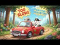 Tortoise and Rabbit Driving Lesson – The Slowest Car Ever! 🐢🚗🐇Cartoon For Kids