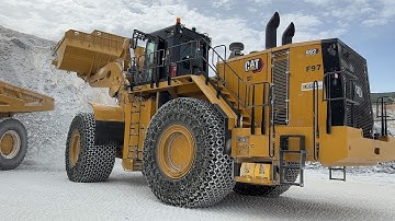 First Day On Duty: Brand New Caterpillar 992 & 777 At High-Tech Aggregate Quarry - Interkat SA - 4K