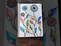 How to draw leaf and flower Mandala Art 🍃🥀#mandalaartforbeginners #shorts #colorful #drawing #art