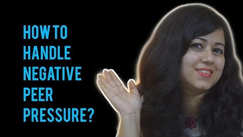 How to deal with Negative Peer Pressure effectively?( English Subtitles) Nisha- Soft Skills Trainer