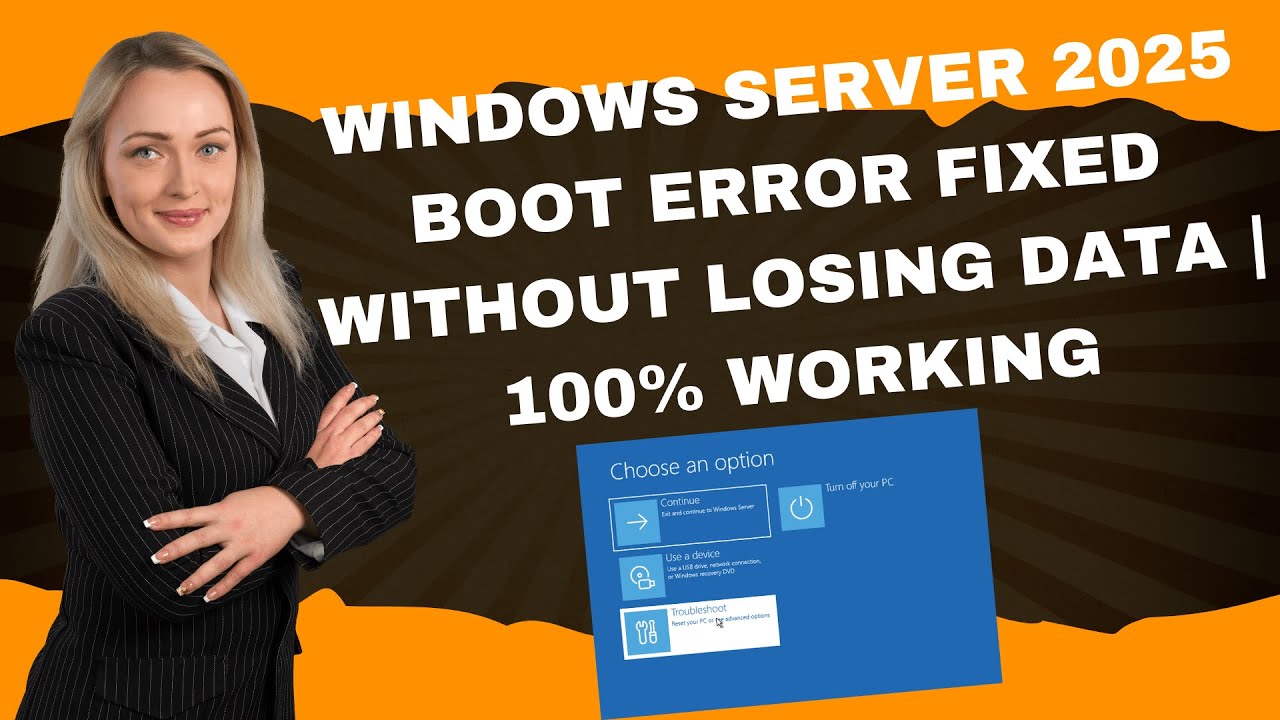 Windows Server 2025 Boot Error FIXED Without Losing Data | 100% Working