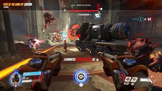 Sextuple Kill With Reaper's Death Blossom | Overwatch 2017|