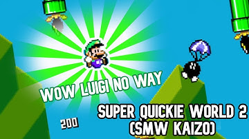 I lose my marbles while playing SMW kaizo | Super Quickie World 2