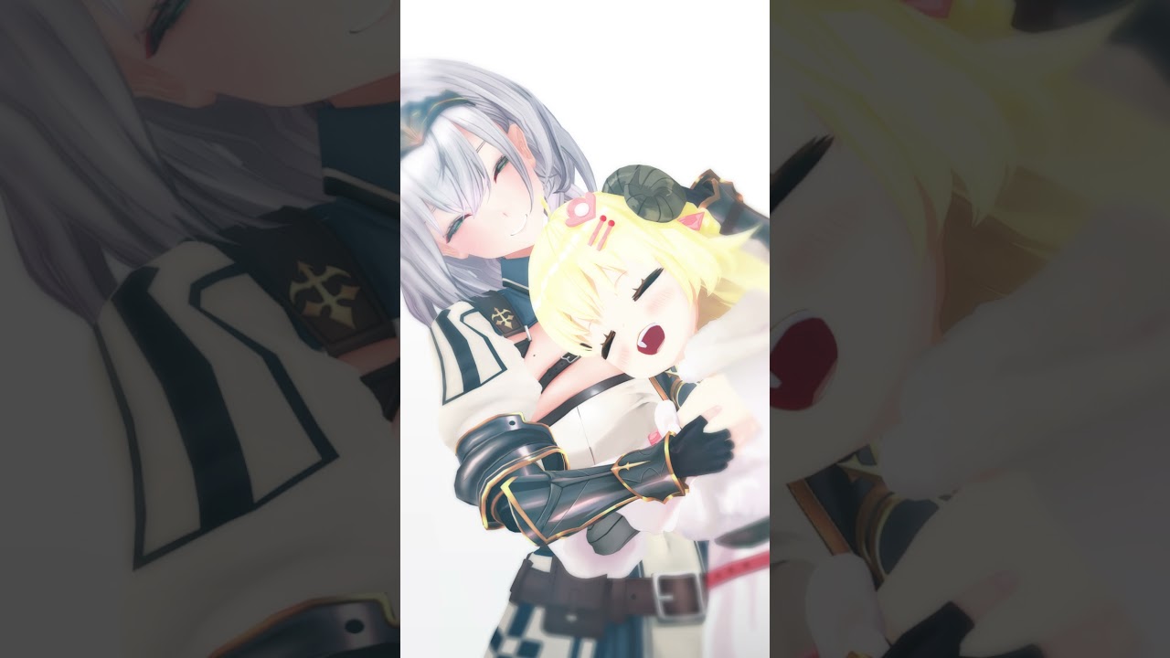 ホロメンとハグをした時にさりげなくぺぇを堪能するわため【ギリギリわるくないわため】#Shorts　#ギリわる