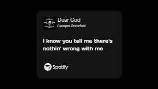 Avenged Sevenfold - Dear God