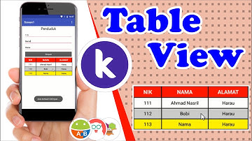 Cara Membuat Table (Table View) - Kodular | MIT App Inventor | Appybuilder | Thunkable