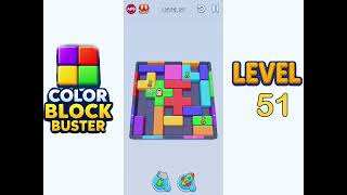 Color Block Buster Level 51 Walkthrough Solution