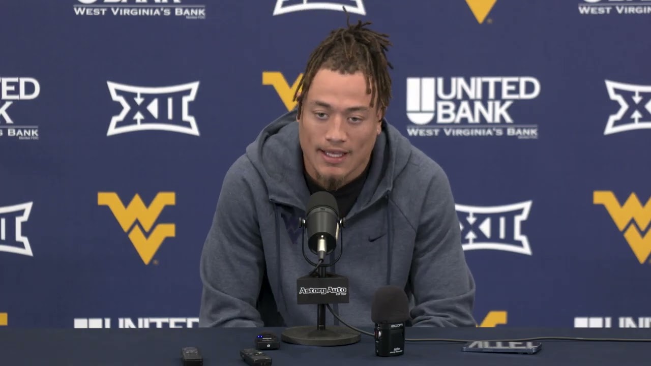 WVU football player Rodney Gallagher III 9/9/25