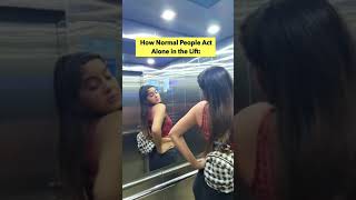 Normal people in Lift vs Psychopaths 😂 | Anisha Dixit Shorts | #shorts