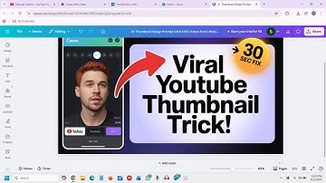 Make Viral YouTube Thumbnails in 30 Seconds Canva Trick!
