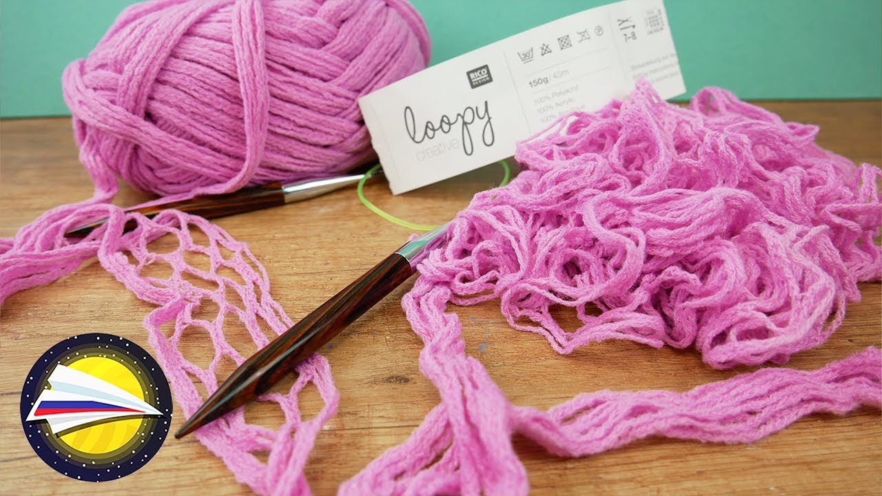 Вяжем на спицах пряжей Rico Design Loopy Creative | Вязание спицами