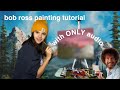 i followed a Bob Ross tutorial with ONLY audio...