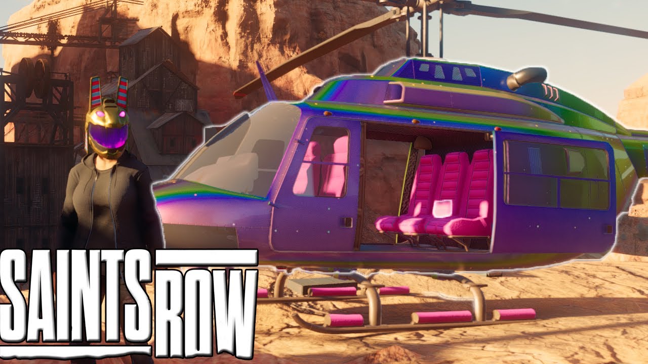 Saints Row How To Get A SECRET RAINBOW HELICOPTER YouTube