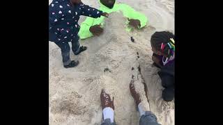 Buried Dad In The Sand