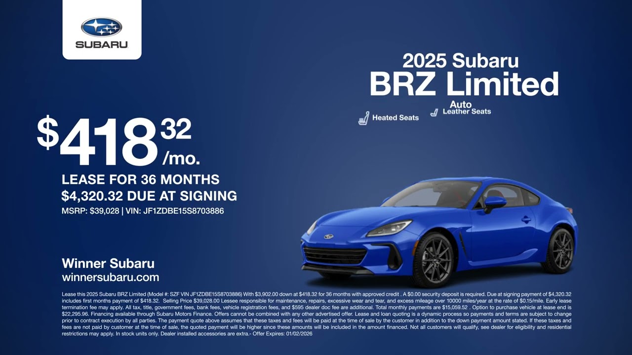 Subaru BRZ 12/17/2025 6614575