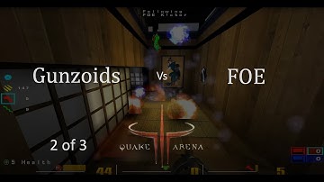 Gunzoids vs FOE Quake 3 Arena CTF q3wcp1 2005-06-28 game 2 of 3