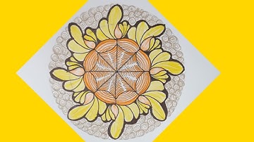 How to Draw Bireel Flipped Tangle// Tangle Art