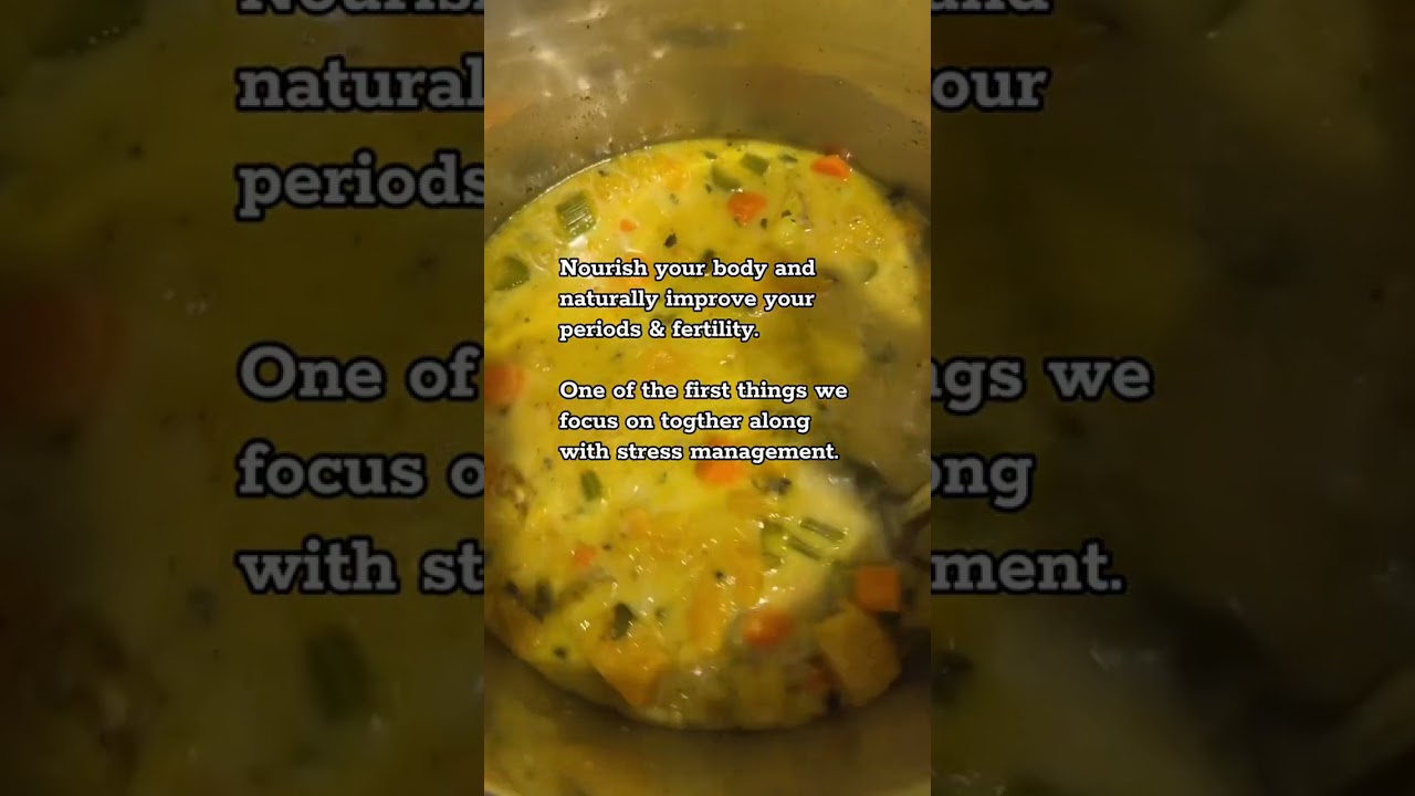 Nutrition is so important in the process to regulating your cycles and fertility