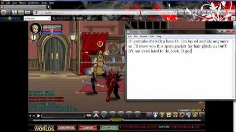 An AQWorlds hack thing. (Spam packet).