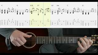 The Unforgiven by Metallica for Solo Guitar - Tutorial